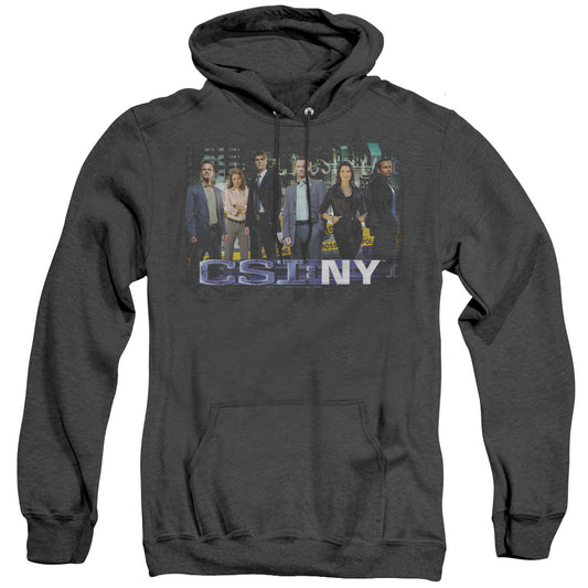 Csi Ny Cast Heather Mens Hoodie Black Officially Licensed
