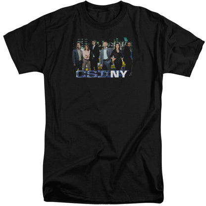 Csi Ny Cast Mens Tall T Shirt Black Officially Licensed