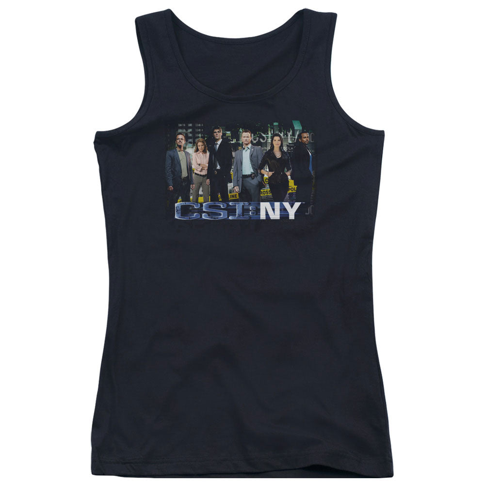 Csi Ny Cast Womens Tank Top Shirt Black