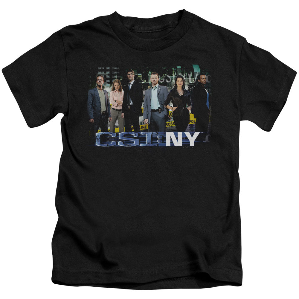Csi Ny Cast Juvenile Kids Youth T Shirt Black Officially Licensed