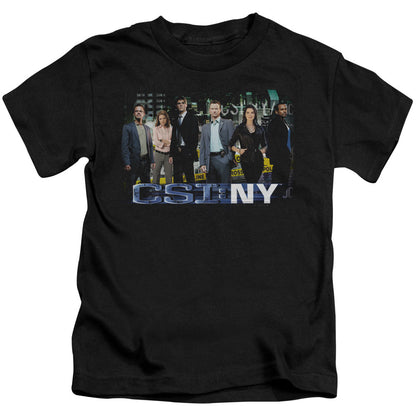Csi Ny Cast Juvenile Kids Youth T Shirt Black Officially Licensed