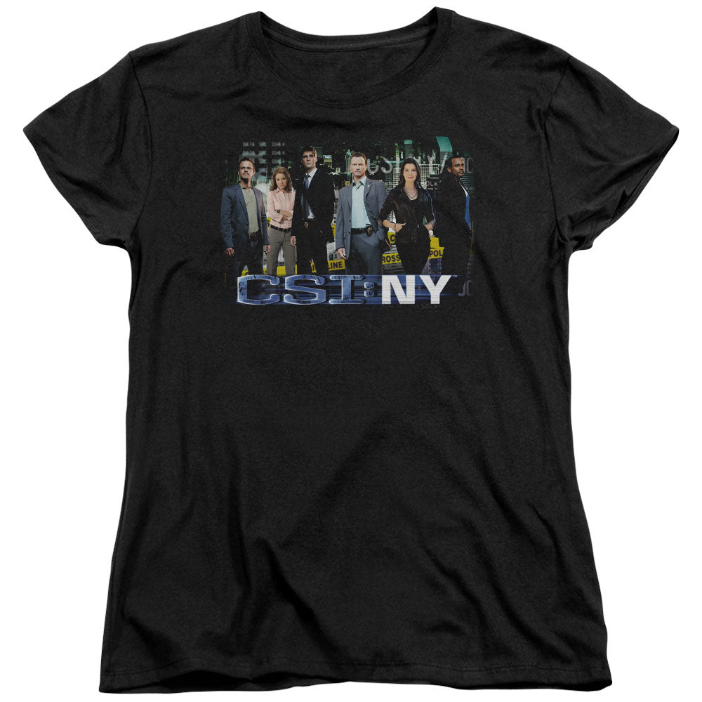 Csi Ny Cast Womens T Shirt Black Officially Licensed