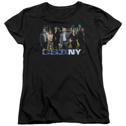 Csi Ny Cast Womens T Shirt Black Officially Licensed