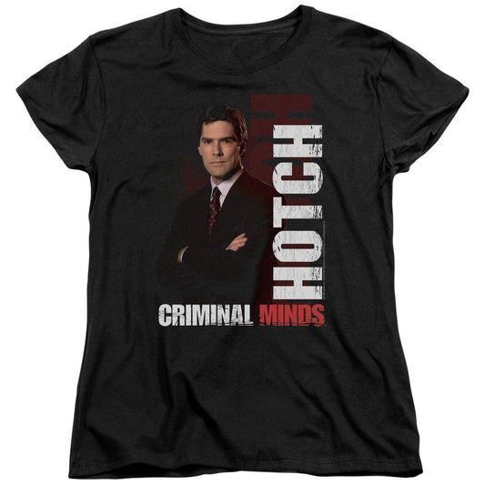 Criminal Minds Hotch Womens T Shirt Black Officially Licensed