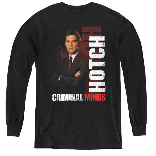 Criminal Minds Hotch Long Sleeve Kids Youth T Shirt Black Officially Licensed