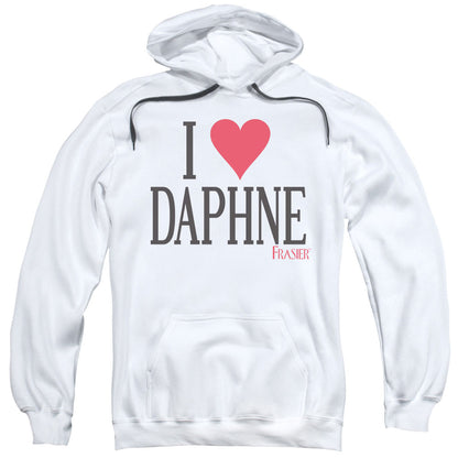 Frasier I Heart Daphne Mens Hoodie White Officially Licensed