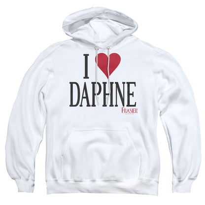 Frasier I Heart Daphne Mens Hoodie White Officially Licensed