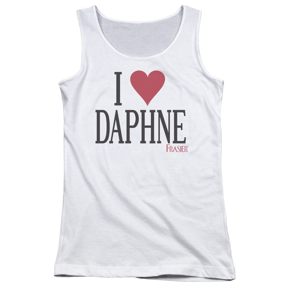 Frasier I Heart Daphne Womens Tank Top Shirt White