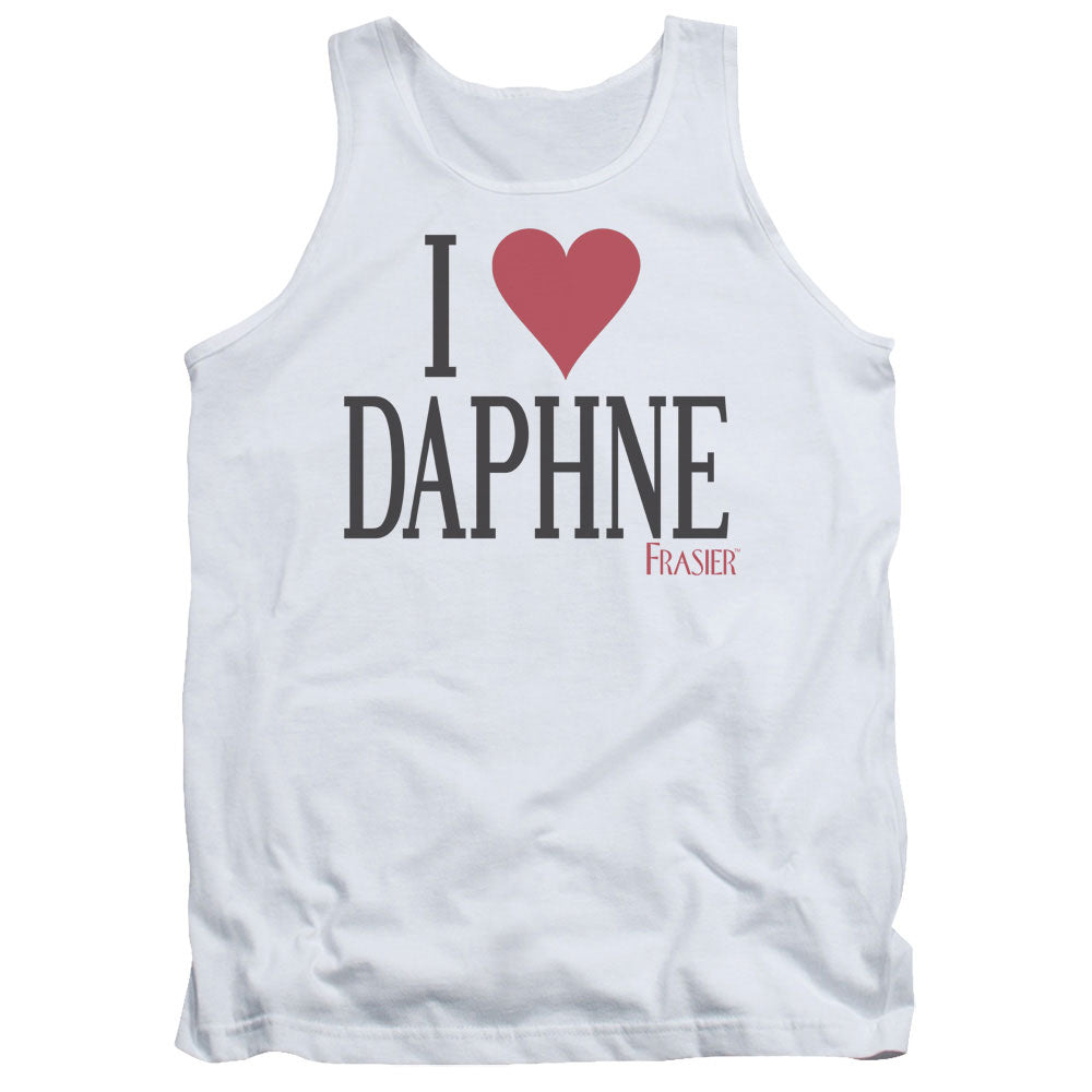 Frasier I Heart Daphne Mens Tank Top Shirt White