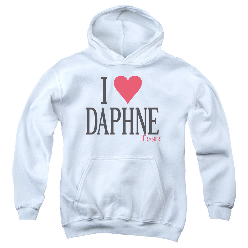 Frasier I Heart Daphne Kids Youth Hoodie White Officially Licensed