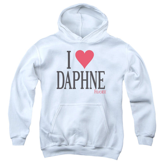 Frasier I Heart Daphne Kids Youth Hoodie White Officially Licensed