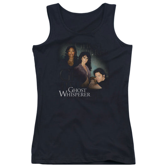 Ghost Whisperer Diagonal Cast Womens Tank Top Shirt Black