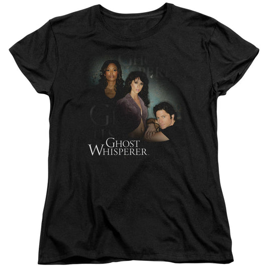 Ghost Whisperer Diagonal Cast Womens T Shirt Black Officially Licensed