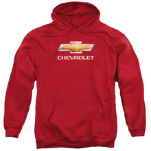 Load image into Gallery viewer, Chevrolet Chevy Bowtie Stacked Mens Hoodie Red