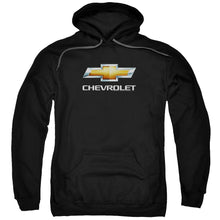 Load image into Gallery viewer, Chevrolet Chevy Bowtie Stacked Mens Hoodie Black