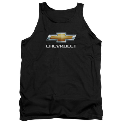 Chevrolet Chevy Bowtie Stacked Mens Tank Top Shirt Black