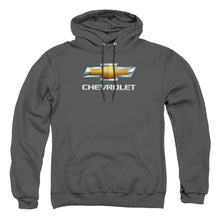 Load image into Gallery viewer, Chevrolet Chevy Bowtie Stacked Mens Hoodie Charcoal