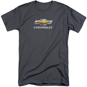 Chevrolet Chevy Bowtie StACked Mens Tall T Shirt Charcoal