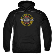 Load image into Gallery viewer, Chevrolet Genuine Chevy Parts Distressed Sign Mens Hoodie Black