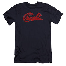 Load image into Gallery viewer, Chevrolet Chevrolet Script Distressed Premium Bella Canvas Slim Fit Mens T Shirt Navy