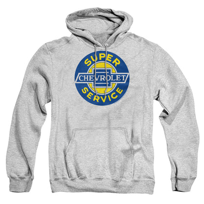 Chevrolet Chevy Super Service Mens Hoodie Athletic Heather Officially Licensed