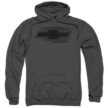 Load image into Gallery viewer, Chevrolet Bowtie Burnout Mens Hoodie Charcoal