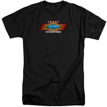 Load image into Gallery viewer, Chevrolet Chevy Well Be There Tv Spot Mens Tall T Shirt Black