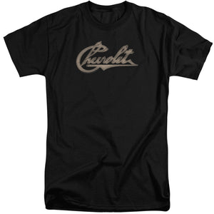 Chevrolet Chevy Script Mens Tall T Shirt Black