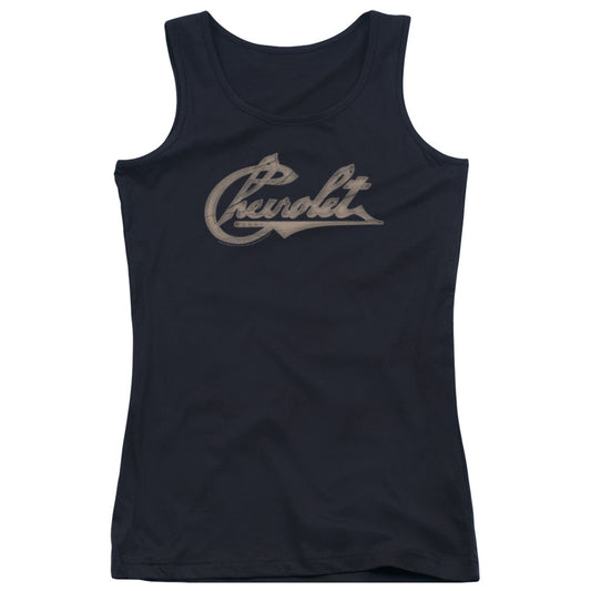 Chevrolet Chevy Script Womens Tank Top Shirt Black