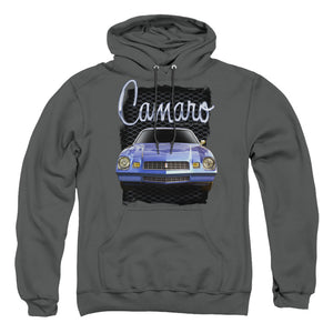 Chevrolet Yellow Camaro Mens Hoodie Charcoal