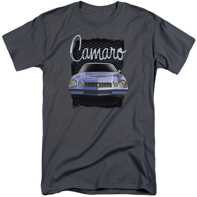 Chevrolet Yellow Camaro Mens Tall T Shirt Charcoal