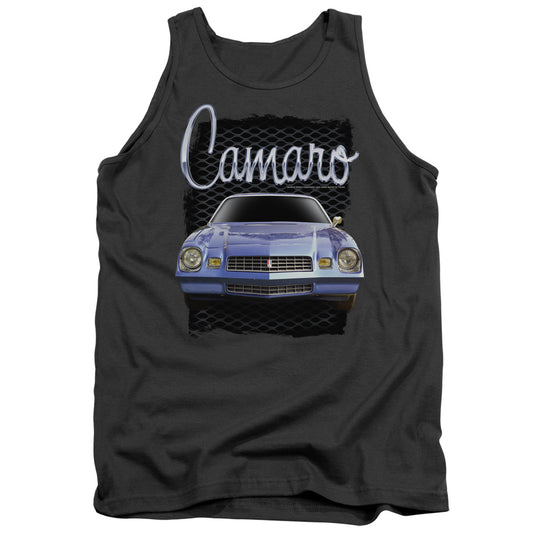 Chevrolet Yellow Camaro Mens Tank Top Shirt Charcoal