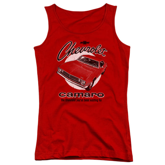 Chevrolet Retro Camaro Womens Tank Top Shirt Red