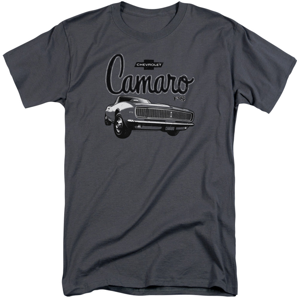 Chevrolet Script Car Mens Tall T Shirt Charcoal