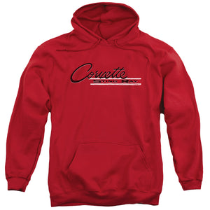 Chevrolet Retro Stingray Mens Hoodie Red