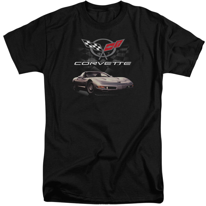 Chevrolet Checkered Past Mens Tall T Shirt Black