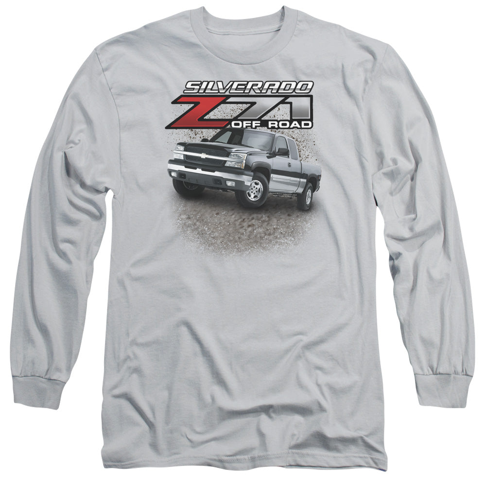 Chevrolet Z71 Mens Long Sleeve Shirt Silver