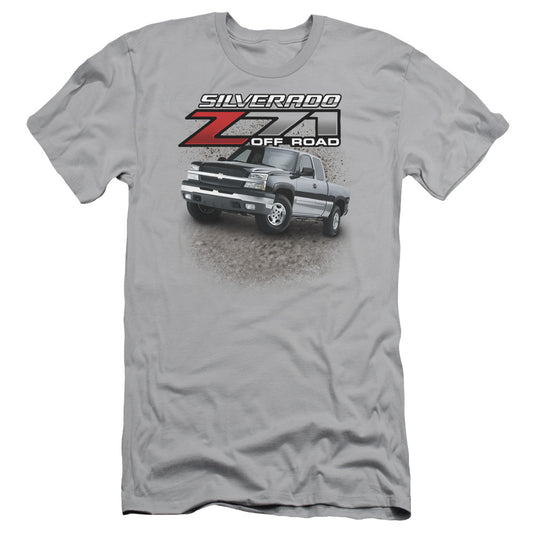 Chevrolet Z71 Slim Fit Mens T Shirt Silver