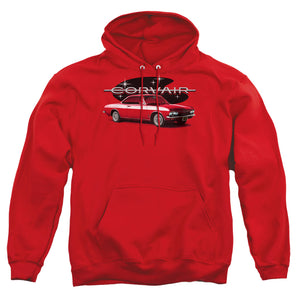 Chevrolet 65 Corvair Mona Spyda Coupe Mens Hoodie Red