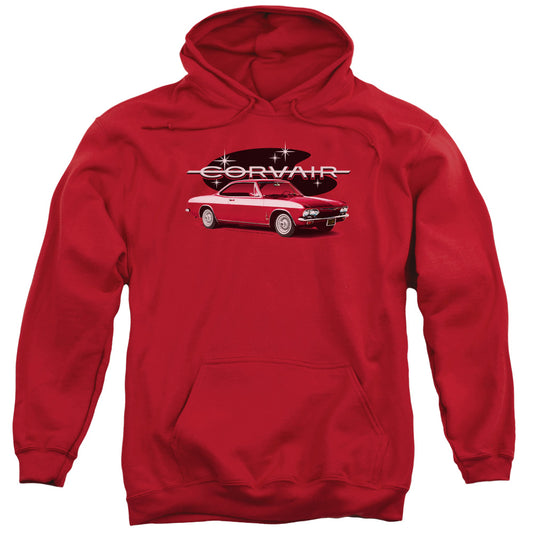 Chevrolet 65 Corvair Mona Spyda Coupe Mens Hoodie Red