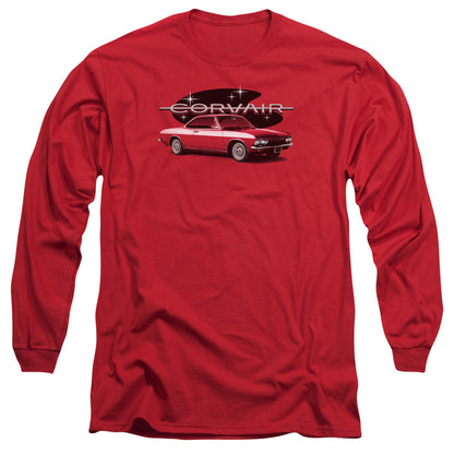 Chevrolet 65 Corvair Mona Spyda Coupe Mens Long Sleeve Shirt Red