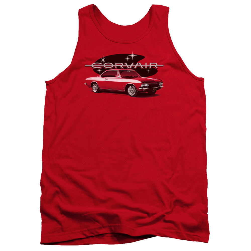 Chevrolet 65 Corvair Mona Spyda Coupe Mens Tank Top Shirt Red