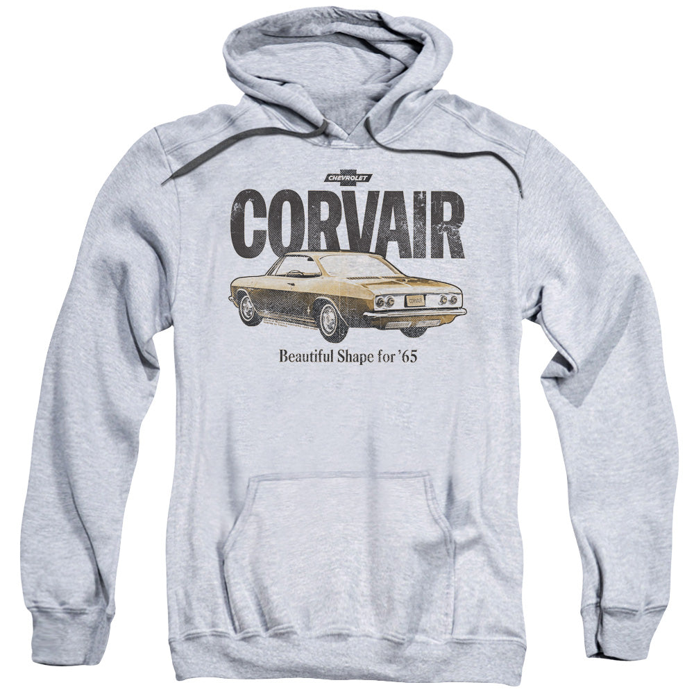 Chevrolet Retro Corvair Mens Hoodie Athletic Heather