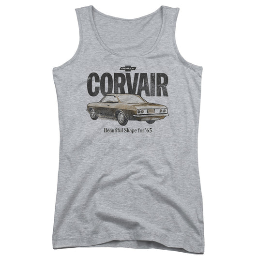 Chevrolet Retro Corvair Womens Tank Top Shirt Athletic Heather