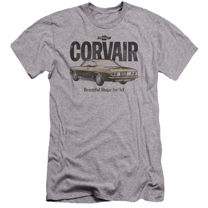 Chevrolet Retro Corvair Premium Bella Canvas Slim Fit Mens T Shirt Athletic Heather