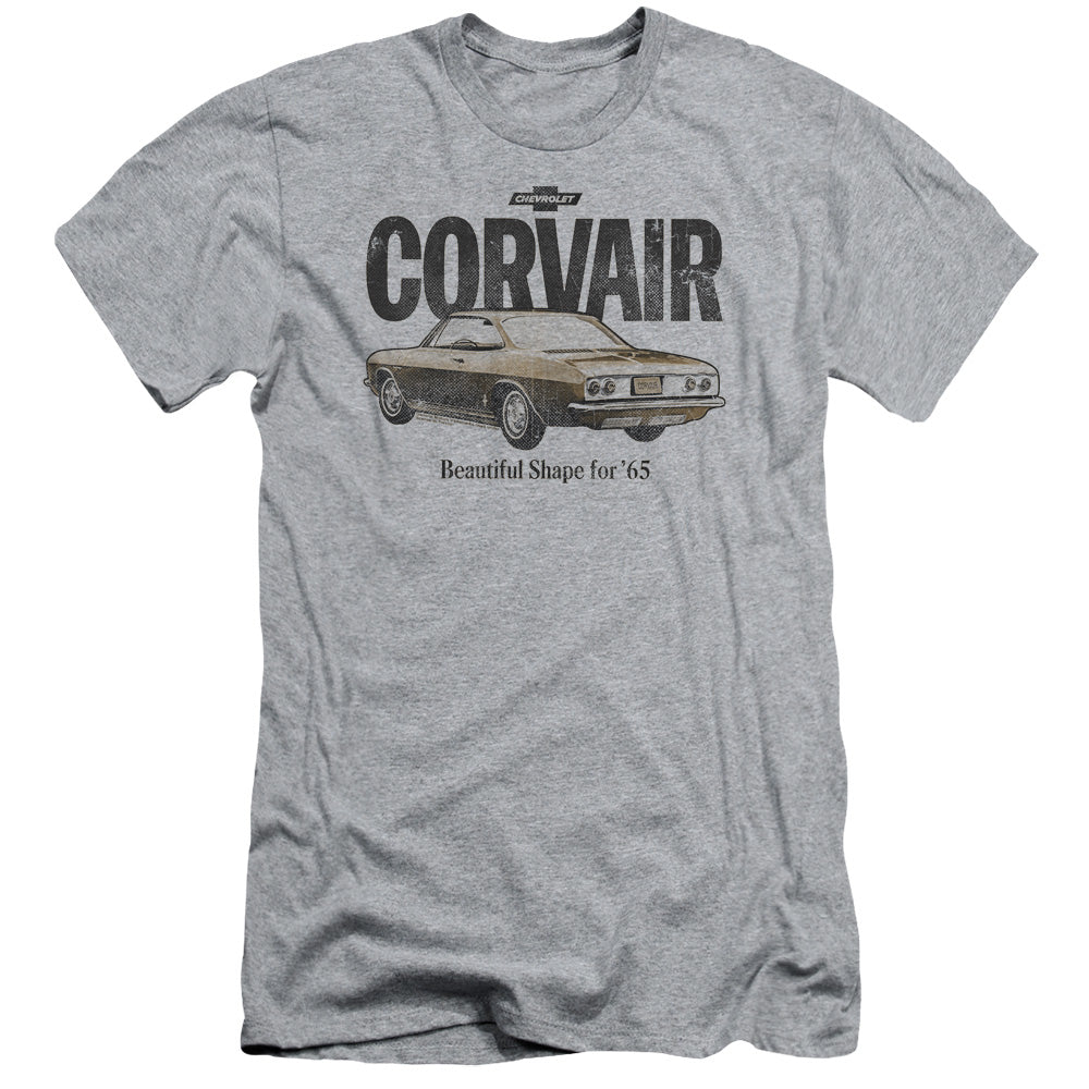 Chevrolet Retro Corvair Slim Fit Mens T Shirt Athletic Heather