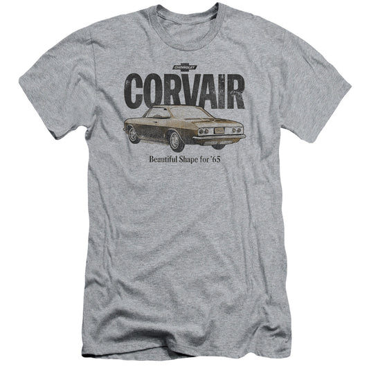 Chevrolet Retro Corvair Slim Fit Mens T Shirt Athletic Heather