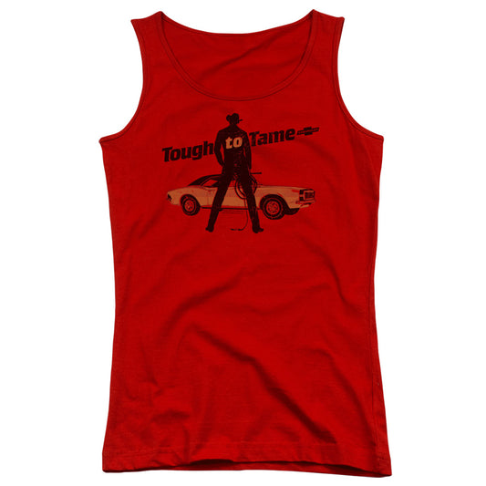 Chevrolet Tough to Tame Womens Tank Top Shirt Red