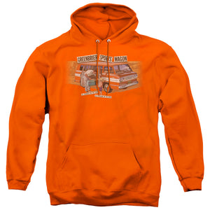 Chevrolet Greenbrier Corvair Sport Wagon Mens Hoodie Orange