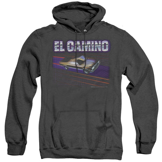 Chevrolet El Camino 85 Mens Heather Hoodie Black